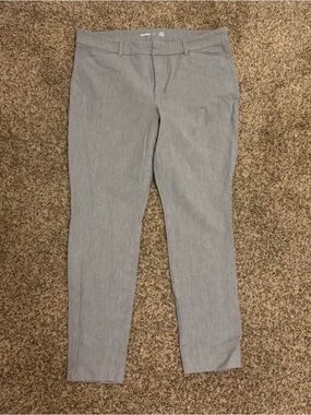 Old Navy Light Gray Skinny Ankle Pants
